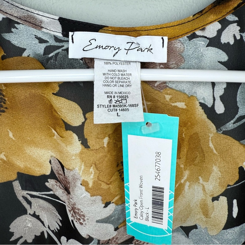 NWT! Emory Park Caley Open Front Floral Kimono - Picture 7 of 7